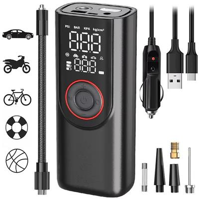 Tragbare kabellose Reifenfüllpumpe 6000mAh elektrische Luftpumpe Powerbank für Autoreifen Fahrräder und Autos kabellose Auto-Luftpumpe