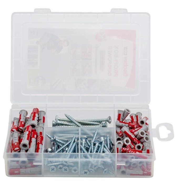 FISCHER Masterbox Duopower Anchor Fixing with Screws - 50 Pieces