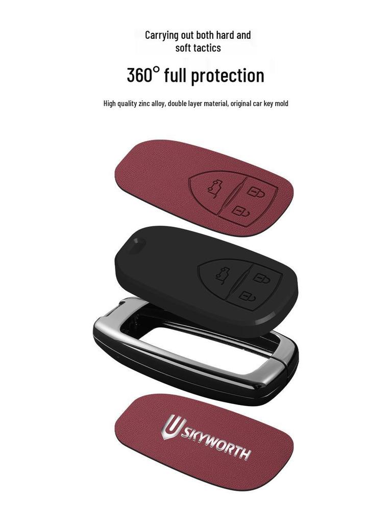 Skyworth EV6 (2021) Husă inteligentă pentru cheie auto cu carcasă pentru telecomandă și cataramă