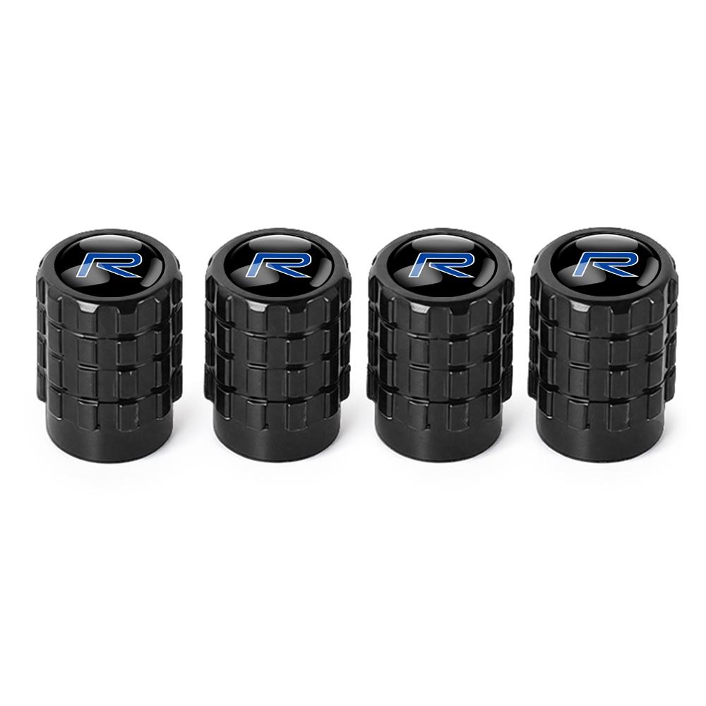 4Pcs Metal Car Wheel Tire Valve Caps Stem Case Cover For Volvo R DESIGN V60 XC60 XC90 S60 XC40 V40 S80 T6 V90 EX90 S90 V70