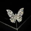 Elegant Bow Design with Micro Paved Zirconia Stones Sweet and Cute Butterfly Adjustable Finger Ring for Girls