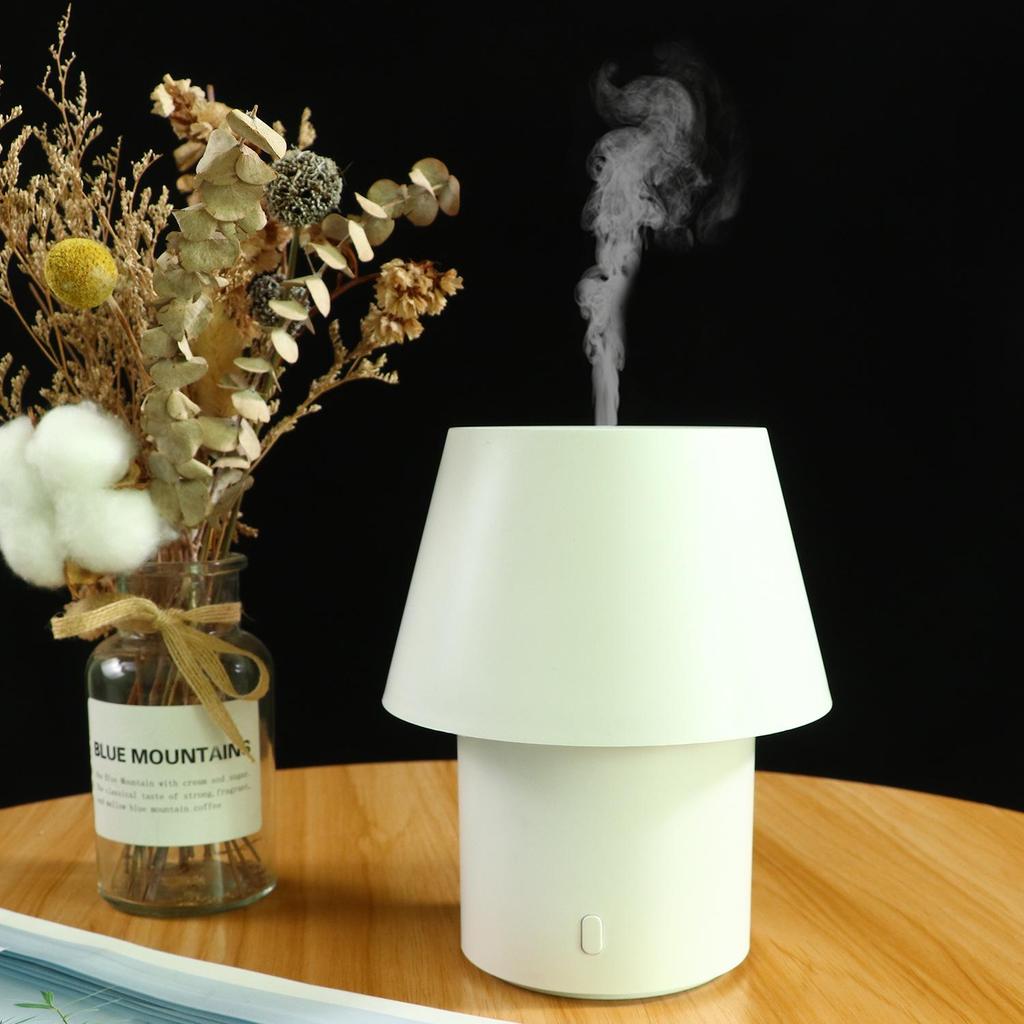 2026 Portable Mini Mushroom Lamp Humidifier: Aromatherapy Essential Oil Diffuser for Bedroom Desktop