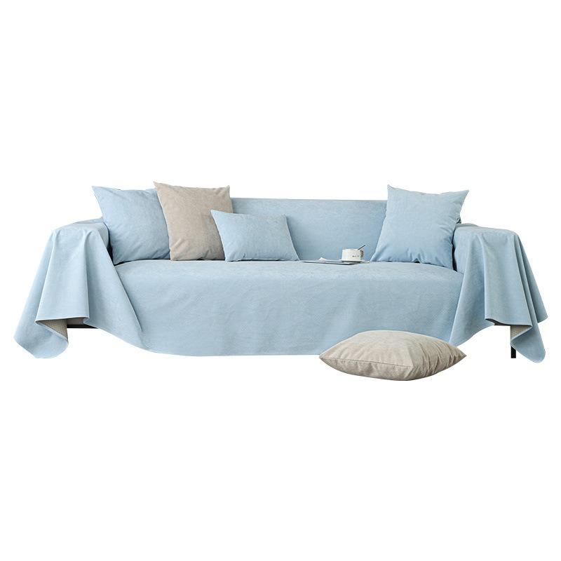 Four Seasons Waterproof Solid Color Cut Fleece Sofa Cover Non-slip, Urine-proof and Anti-dirty Sofa Towel Cover