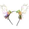 LED Christmas Antler Headband Party Accessories Flashing Christmas Headhoop Festival Party Hairband Holiday Headwear