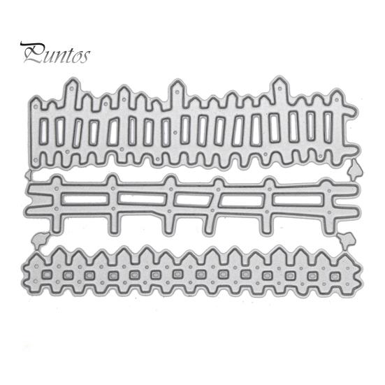 

Забор Металл Резка Штампы DIY Скрапбукинг Тиснение Бумага Карты Изготовление Декор Трафарет серебряный