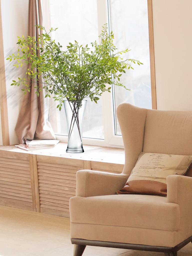 1pc Artificial Plants Branches Green Faux Greenery Plants Decoration for Office Home Indoor