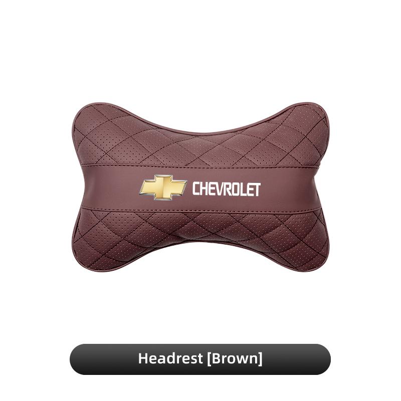 Keychain Leather Car Seat Headrest Lumbar Support Pillow Comfort Auto Interior For Chevrolet Cruze Captiva Spark Z71 Beat Volt