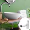 Sink Drain Pipe Anti-Clogging Drainage Pipe Adjustable P Trap Anti-Odor Sink Plumbing Space-Saving Extension Tube For Bathroom