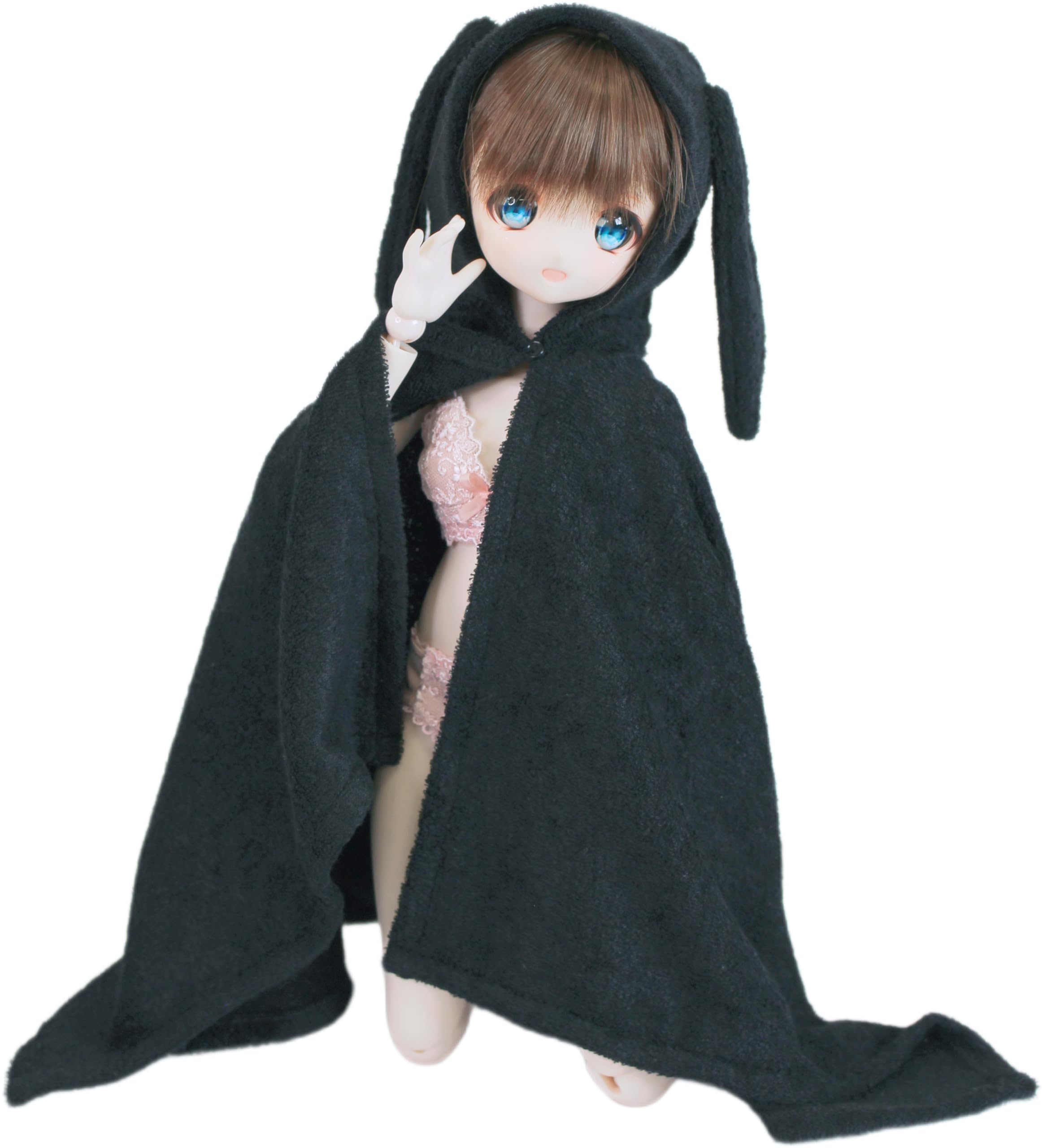 

DD MDD совместимый банный пушистый банный после 40см кукла кукольная одежда [Petite Marie] 1/3 вислоухое полотенце, полотенце, черный, банный, вислоухий кролик, 60см, BJD,