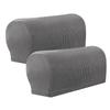 Elastic Waterproof & Stain-Resistant Plaid Sofa Armrest Covers - Durable, Universal, Machine Washable, All-Season Protection (2-Piece Set)
