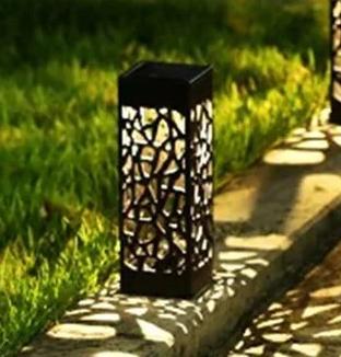 

LED Solar Garden Lights 2 6pcs Outdoor Waterproof Hollowing Out Lawn Lamps for Pathway Patio Yard Decoration Landscape Lighting 1pcs теплим білим кольором