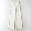 Blugi de damă cu picior drept Partea din denim, prieten, cu talie înaltă, blugi largi, pantaloni lungi