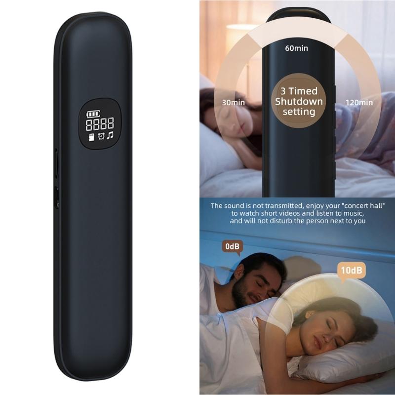 Sleep Pillow Speaker Bone Conduction Wireless Music Headphones Bluetooth-compatible 5.4 With Sound Controls