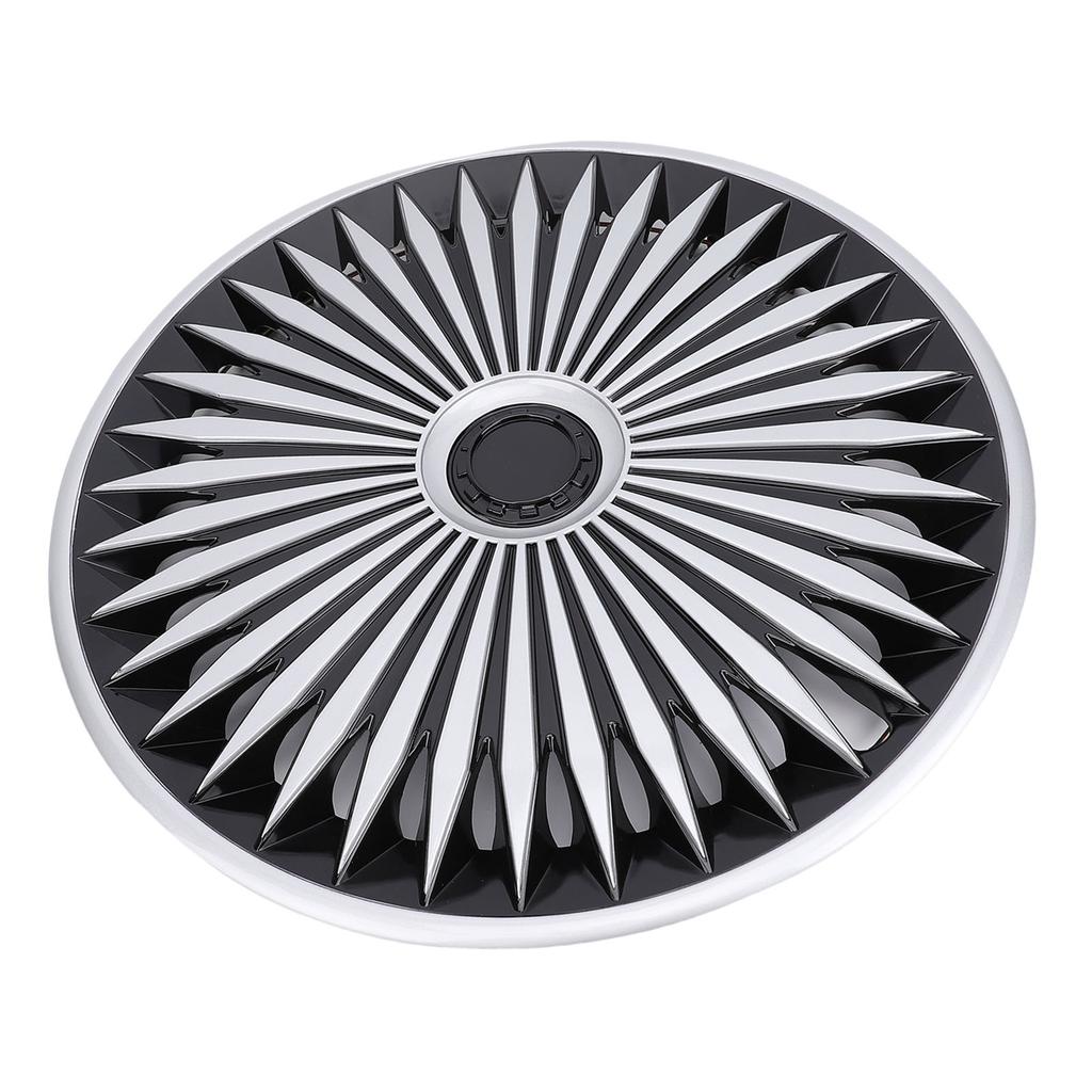 4 Pcs 17in Hubcaps Stylish Look Wear Proof ABS Universal Fit Snap On R17 Wheel Rim Cover for Most