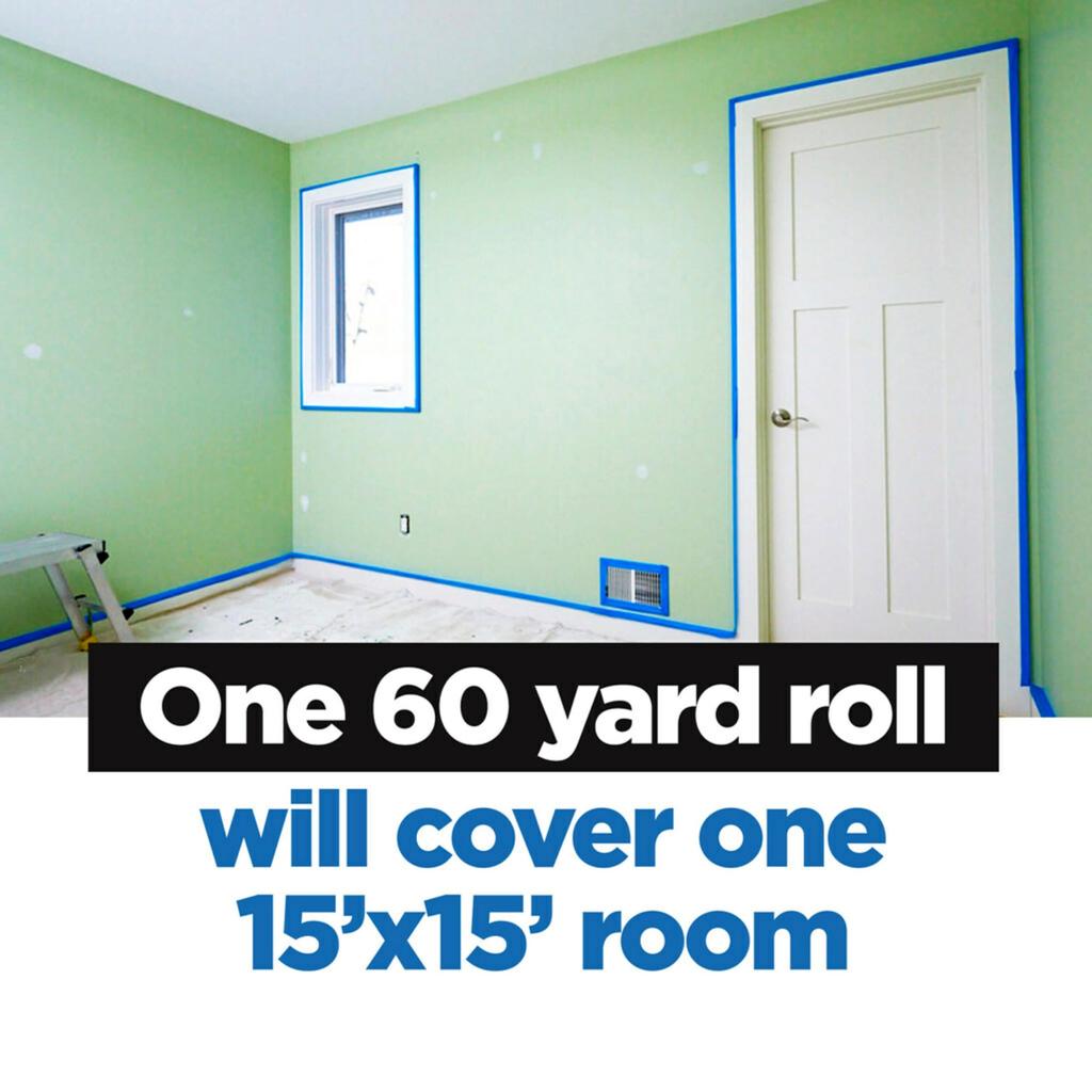 Scotch 60" x 60 Yards Blue Safety Release Masking Painters Tape .75