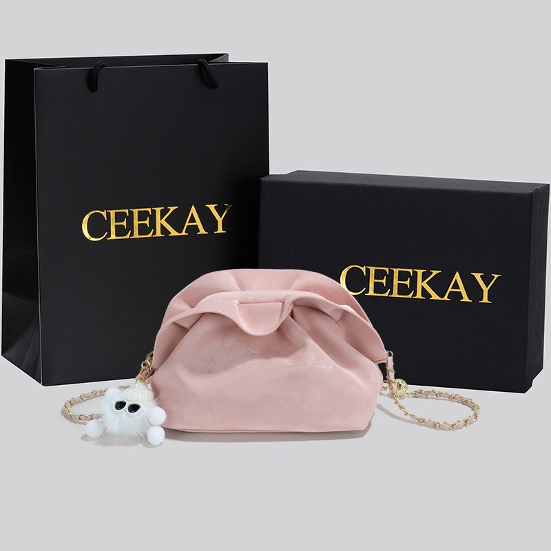 

Ceekay Fancy Niche Style Crossbody Bag Chain Pink