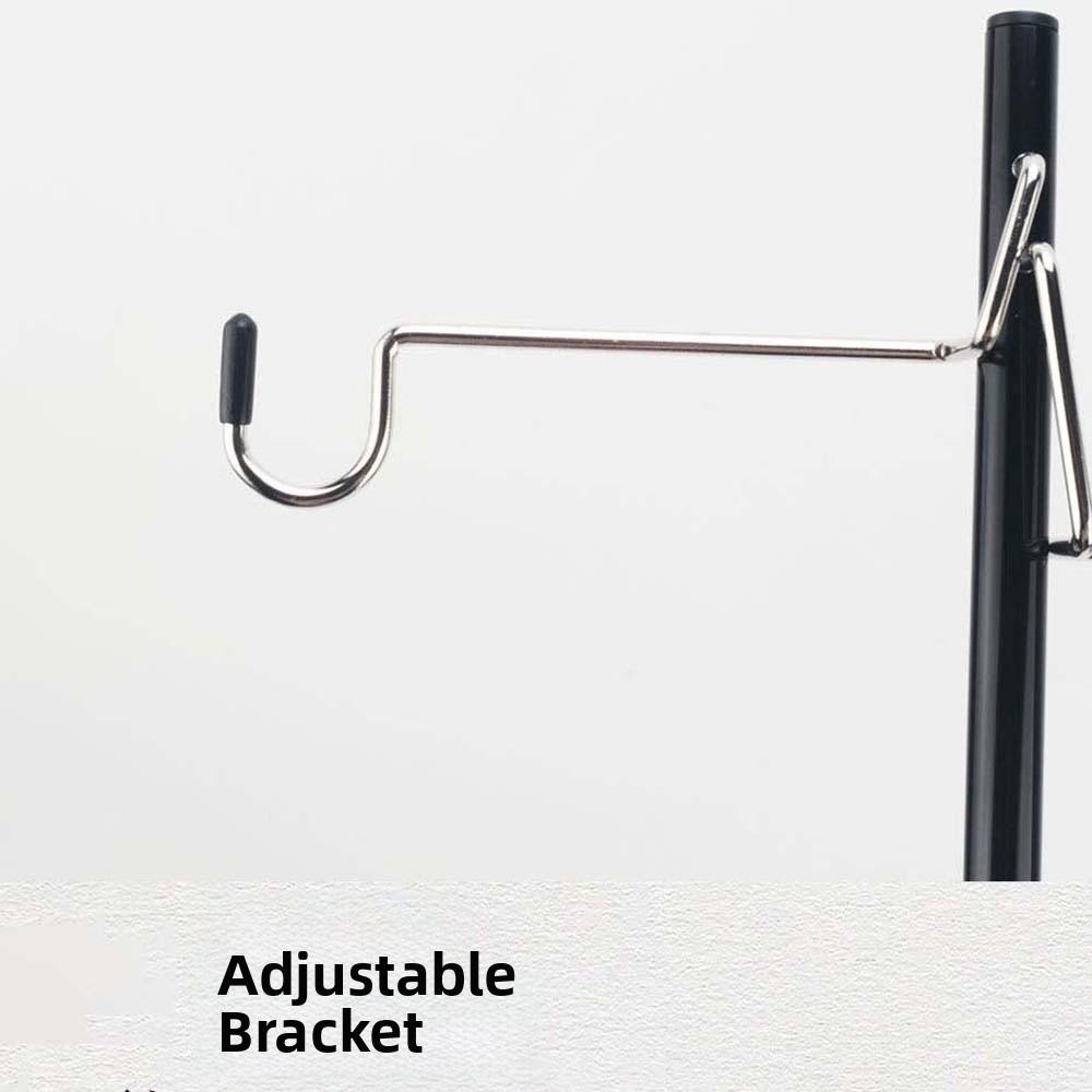 Aluminum Zinc Zinc Alloy Folding Lamp Stand Polyester Portable Lantern Holder Camping Lamp Rod  Fishing