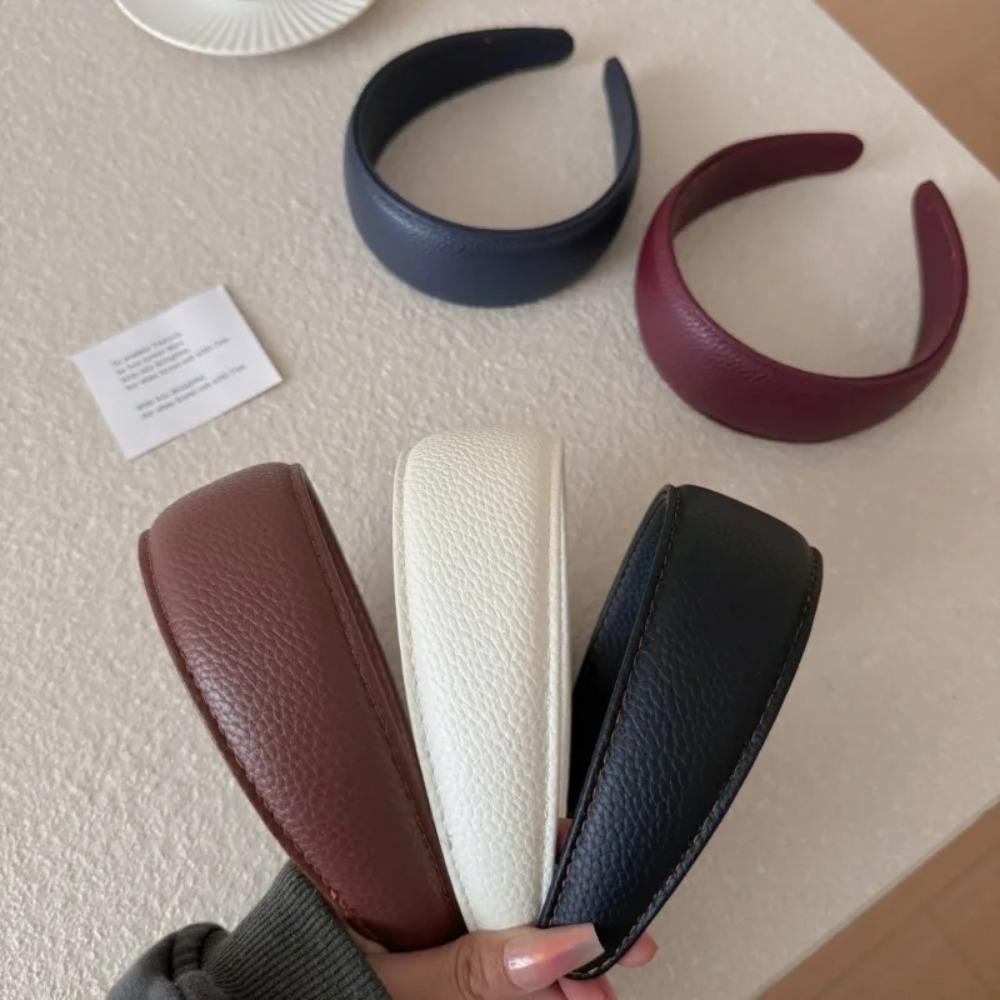 Wide Brim Wide Side Hair Hoop Heightened Top Structure Hair Accessory Elegant Headband Daily