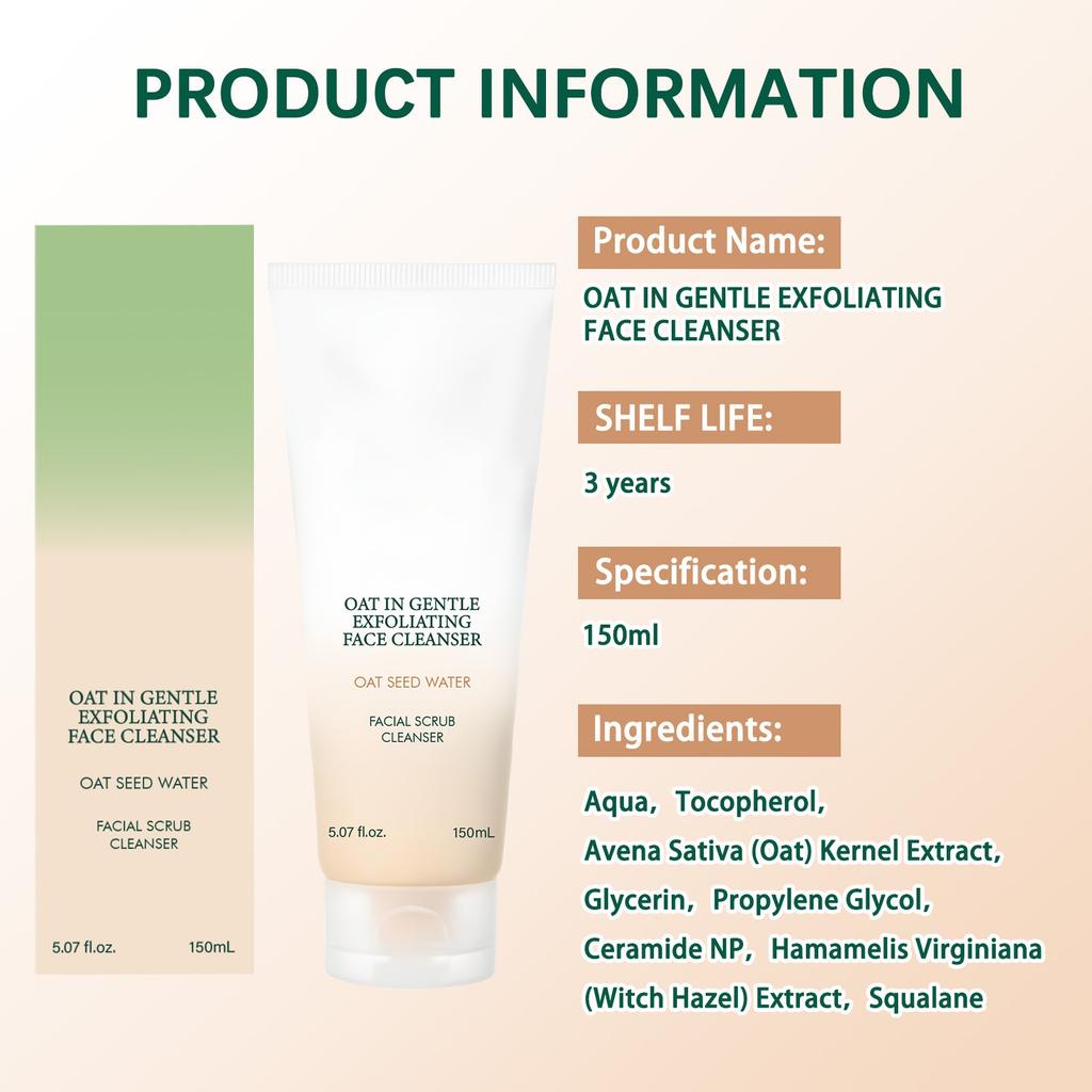 Facial Cleanser Cleanser Deep Pore Cleansing, Moisturizing Facial Cleanser And Soothes No Tightness Extract Freckle 150ml