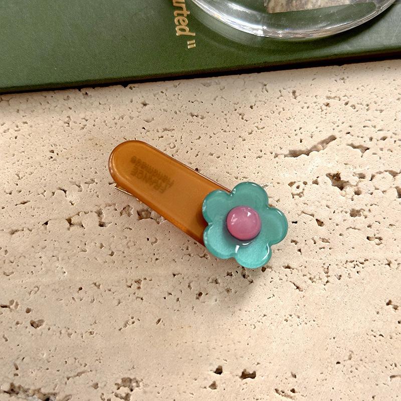 

Acetate Cute Color Flower Hairpin Bangs Clip Hairpin Children Headwear Girls Kids Hair Accessories