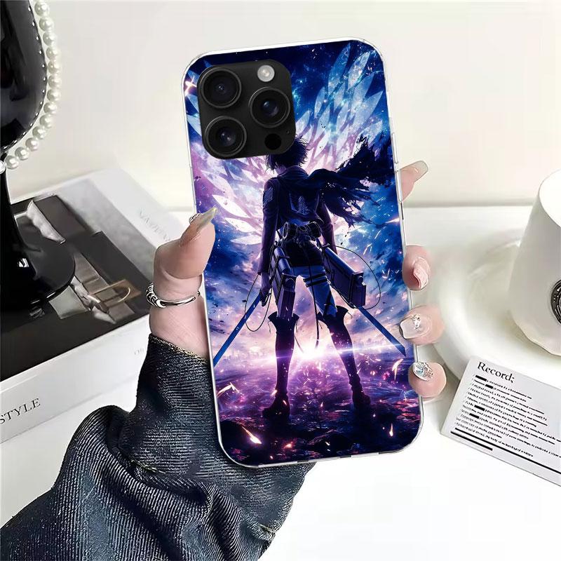 A-Attack on T-Titan Levi Soft Phone Case For IPhone 11 17 Air 16E 16 Pro Max 15 + 14 Plus 13 Mini 12 Apple 7 SE 8 Fundas Coque 1
