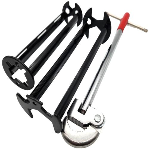 UTST Sink Wrench, Faucet Wrench, for Bathroom Faucet, Mixer Tap Replacement (Red AB Set)