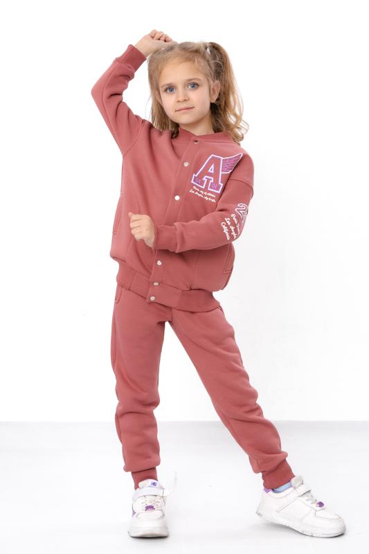 Tracksuit (girls) – Warm Bomber & Pants with Print, Winter , 6443-025-33 HC