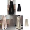 Womens Casual Wide Leg Pants With White Strap Design For Summer Comfort