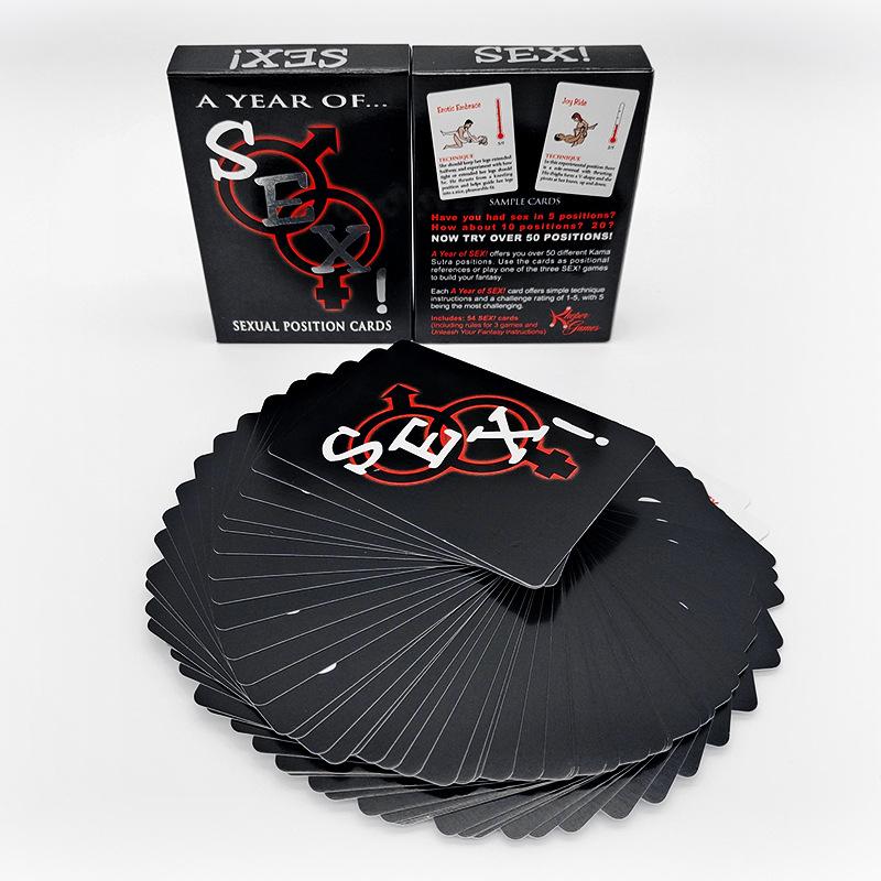 A Year Of Sex! Sexual Positions Adult Cards Game For Couples And Foreplay