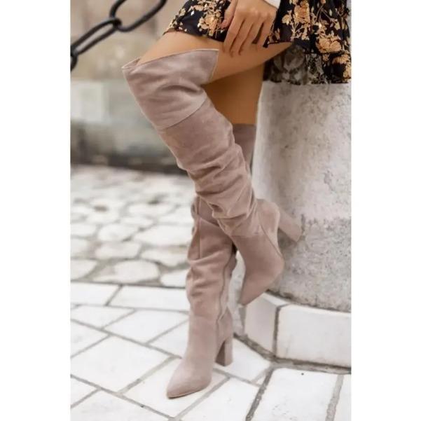 

Women s Boots Autumn Winter Footwear Boots-Women Pointe Shoes Luxury Designer Sexy Thigh High Heels High Sexy Large Size P 37