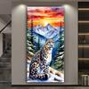 Snow Mountain Leopard Large Size Diamond Painting New Collection Animals Diy Full Drill Rhinestone Embroidery Mosaic Cross Stitch Kits