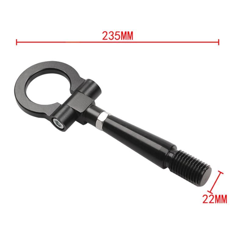 For Mitsubishi Lancer Compatible Car Front Rear Bumper Tow Hook Folding Screw Ring Mounting Set