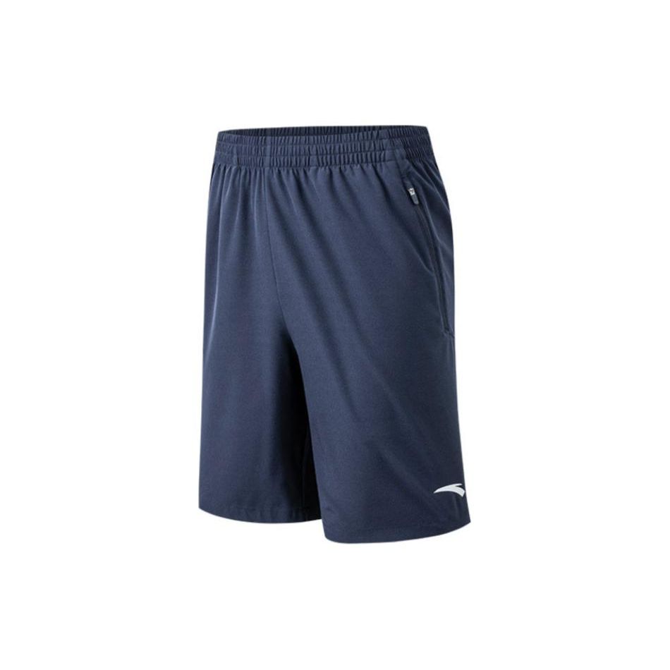 

Anta Solid Color Elastic Waist Breathable Quick-Dry Sports Shorts Men shorts Midnight-Blue 952427514-3 S