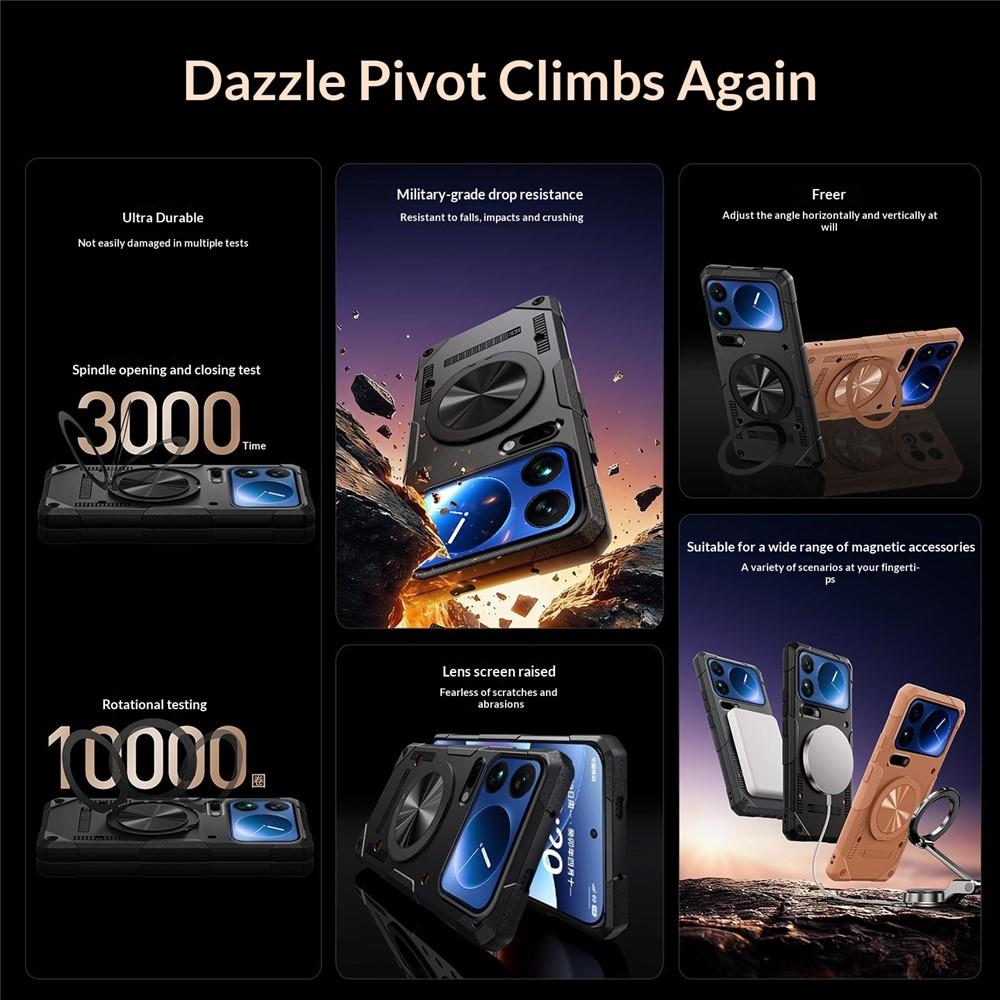 Case for 17 Pro Max - TPU, Black, With Stand