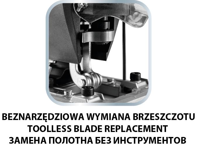 600W jigsaw, stroke rate 800-3000 min-1, with body handle