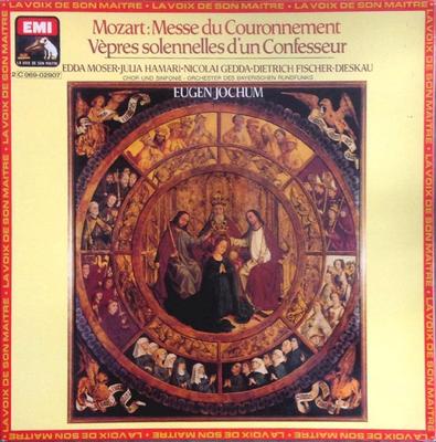 LP Record MOZART EUGEN JOCHUM EDDA MOSER    Messe Du Couronnement Vepres Solen 2C06902907 LA VOIX DE SON  1977 France Classical Used