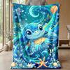 Neon Music Headphones Theme Blanket Lightweight Warm Flannel Blanket Decorative Throw Blanket for Home Decoration