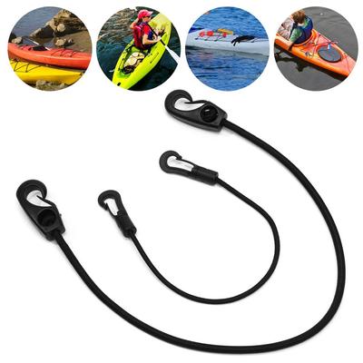 Tether Holder Kayak Paddle Leash Tie Down Rope Shock Cord Hook Fishing Rod Lanyard Kayak Bungee