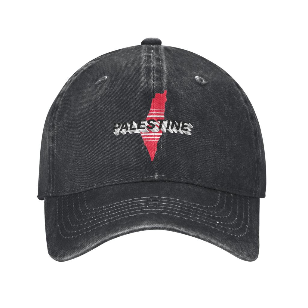 Palestined Map Watermelons Washed Baseball Cap  Fashion Sun Trucker Hat Spring Unisex Men Tennis Skate Baseball Caps