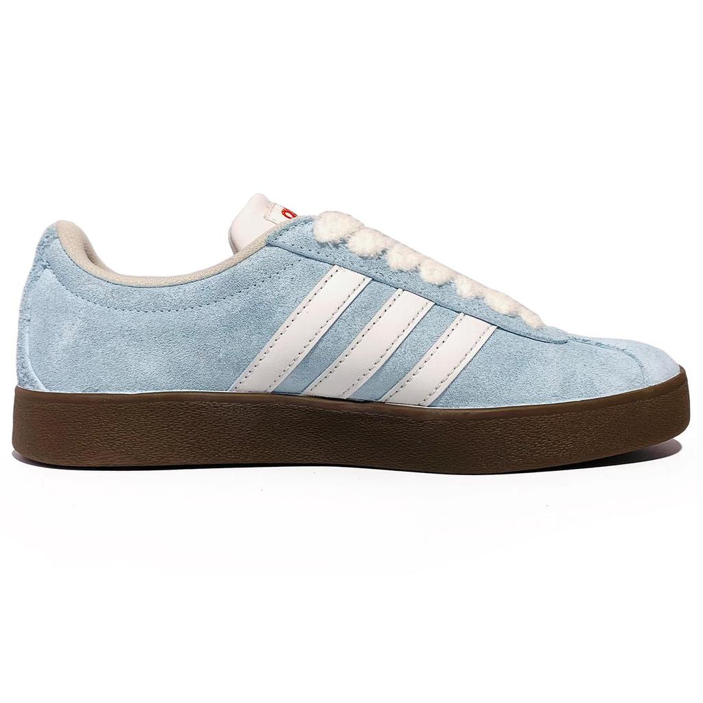 Adidas Vl Court Classic Abrasion Resistant Abrasion Resistant Low top Skateboard Shoes Unisex Pure Blue JS3003(Team417-)
