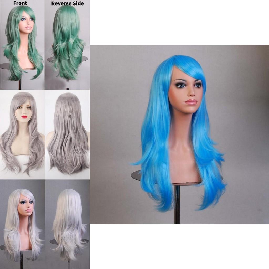 Cross Border Anime Cosplay Wavy Wig With Heat Resistant Fiber For Women