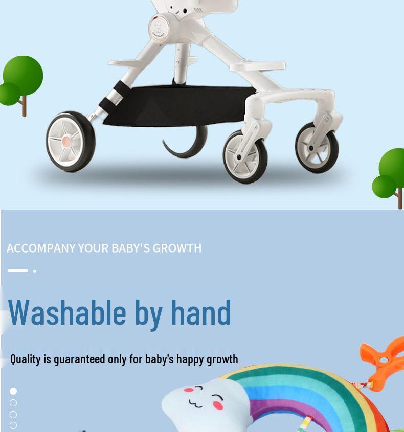 Beijiali Rainbow Stroller Pendant Wind Chime - Educational Newborn Baby Toy (0-1 Year)