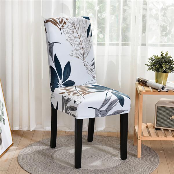 Spandex Chair Covers Elastic Geometric Dining Chair Slipcover Case Stretch Seat Cover For Wedding El Banquet Dining Room