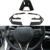 For Toyota RAV4    Carbon Fiber Interior Steering Wheel Trim Cover