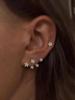 1 Pair Of Sparkling Diamond Star Earrings For Women, Niche, Light Luxury, High-End, Compact And Exquisite Temperament Earrings And Earrings
