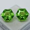 Pair Of 18.25 Ct NATURAL Green Peridot CERTIFIED Fancy Cut Loose Gemstone AAA