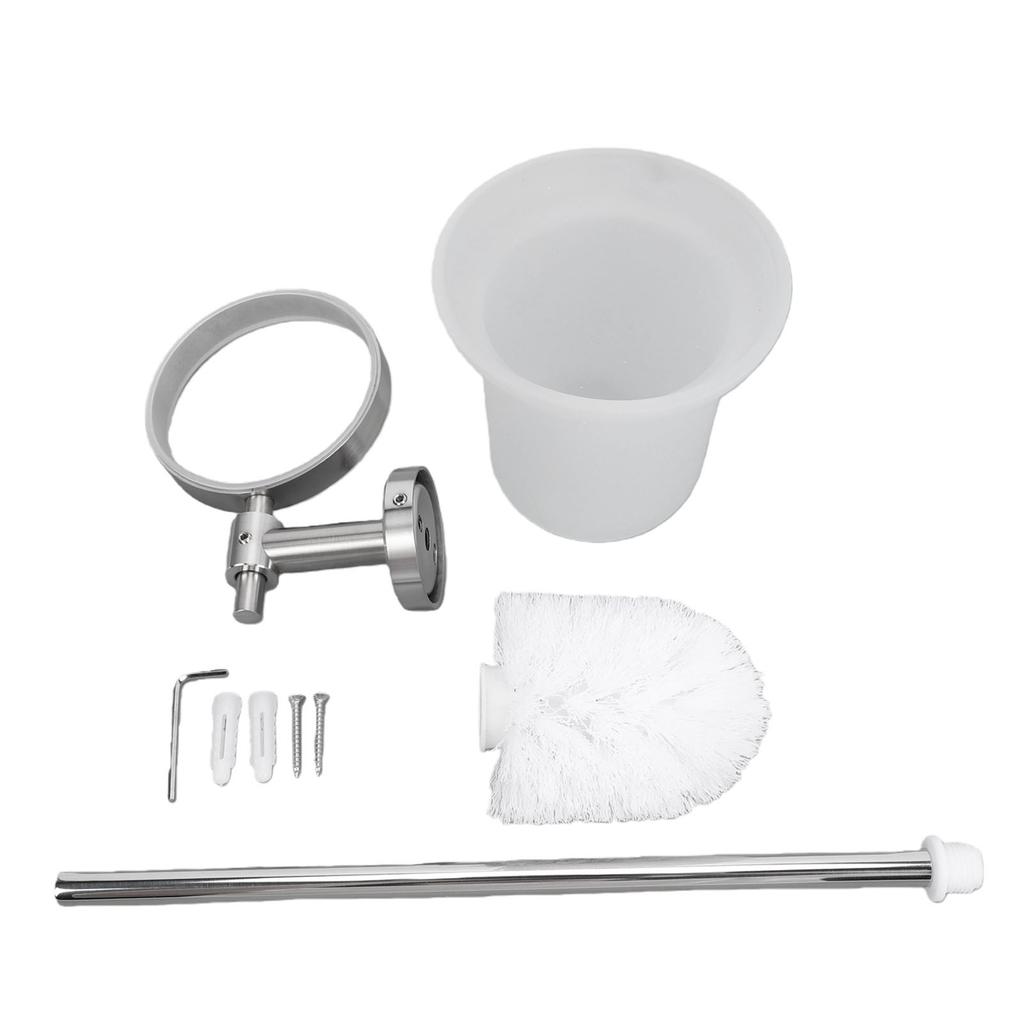 Toilet Brush and Holder Set 304 Stainless Steel Wall Mounted Toilet Bowl Brush for Bathroom Cleaning Accessories