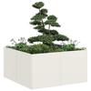 White Pot 80X80X40 Cm Cold Rolled Steel