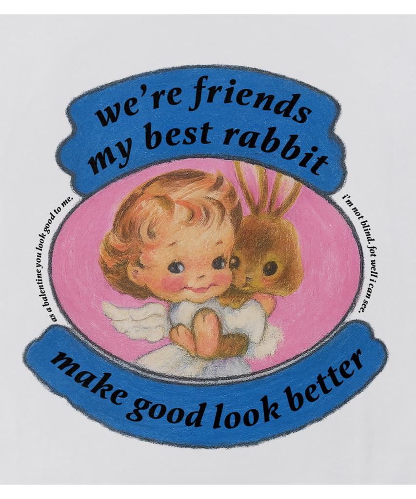 MATCHGLOBE Best Friends Crop Top (White)