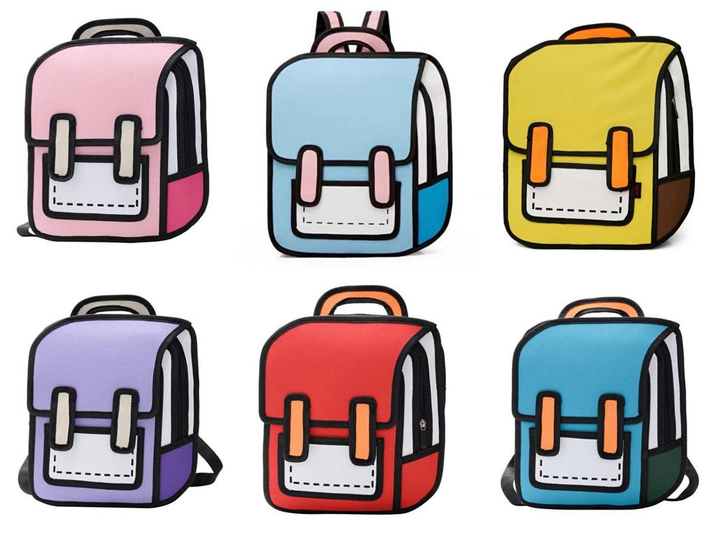 3D Multifunctional Backpack for Primary School Students, Grades 3-6 - Personalized Schoolbag with Optional Logo